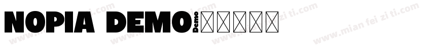 NOPIA DEMO字体转换